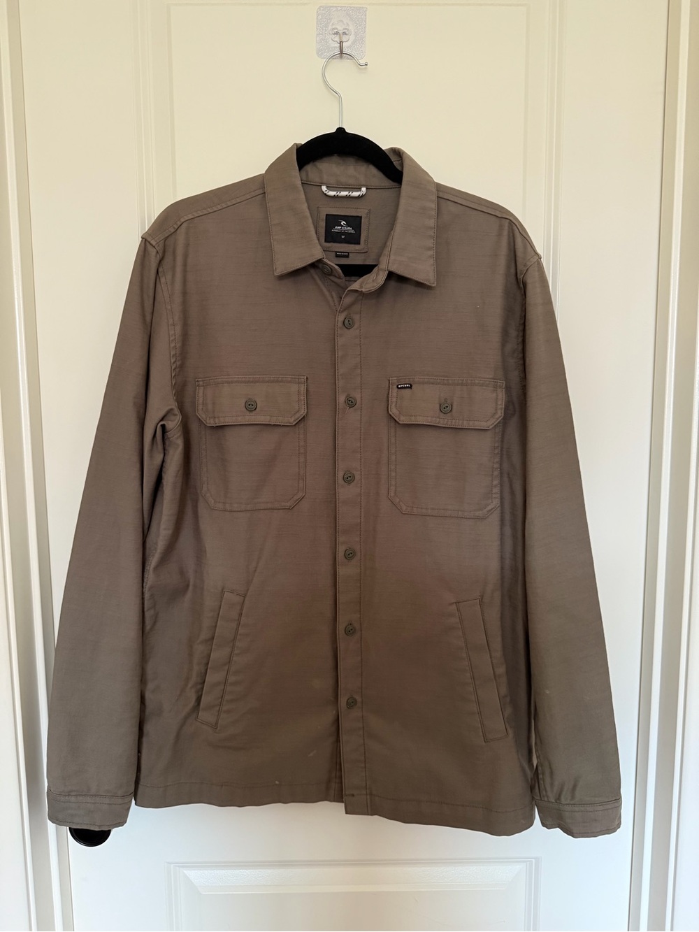 Rip Curl Men's green Button-Front Utility Jacket
